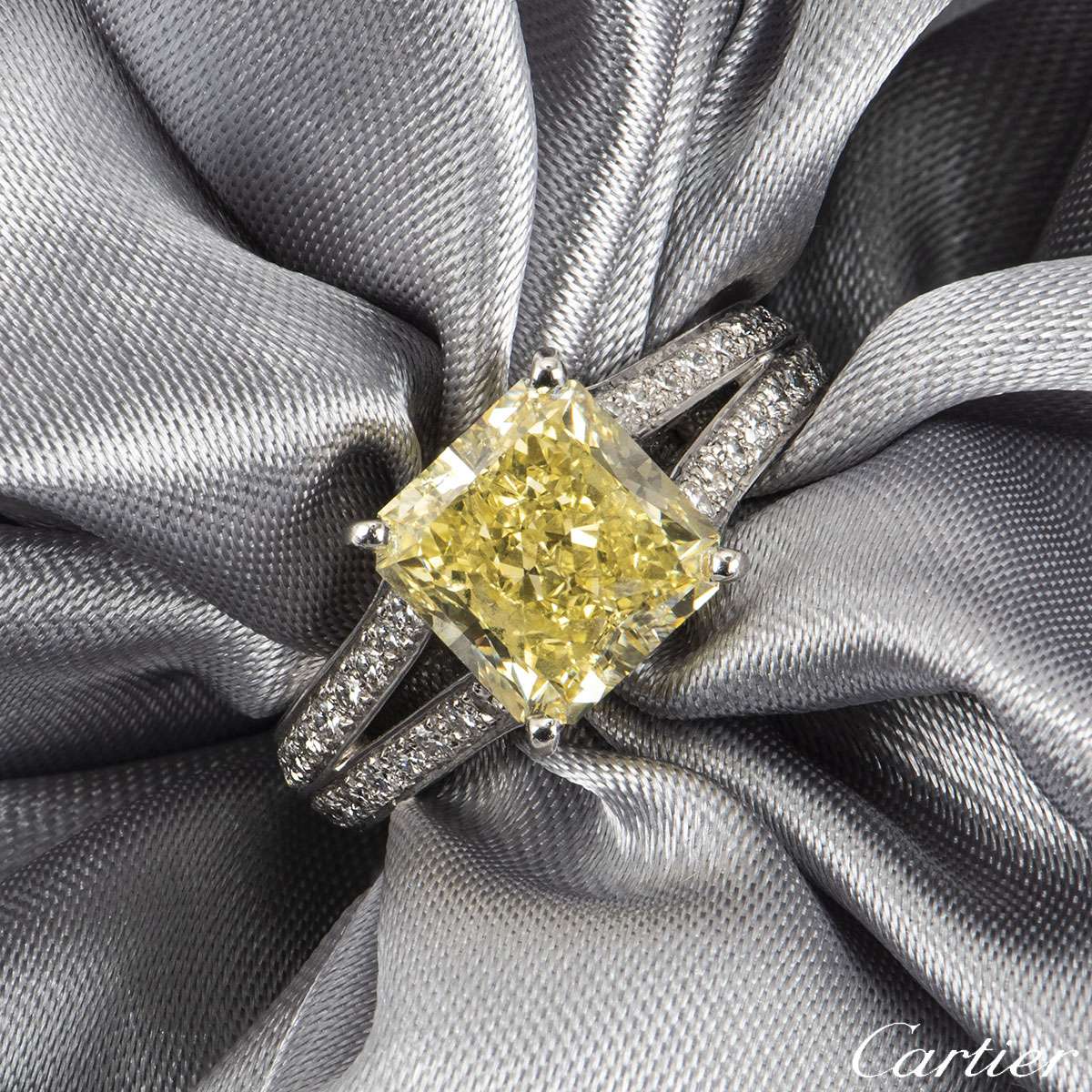 cartier platinum diamond engagement ring